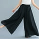 thumbnail image 4 of 1 par de pantalones de piernas anchas para mujeres pantalones de piernas ancho de lino de algodón de verano, 4 of 8