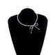 thumbnail image 5 of Collar con borlas de perlas y lazo de diamantes, estilo europeo y americano, cadena de clavícula con forma de hada, 5 of 6