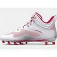thumbnail image 2 of Under Armour Men's Command MC Mid Lacrosse Cleats White/Red/Red - 3025639-101, 2 of 5