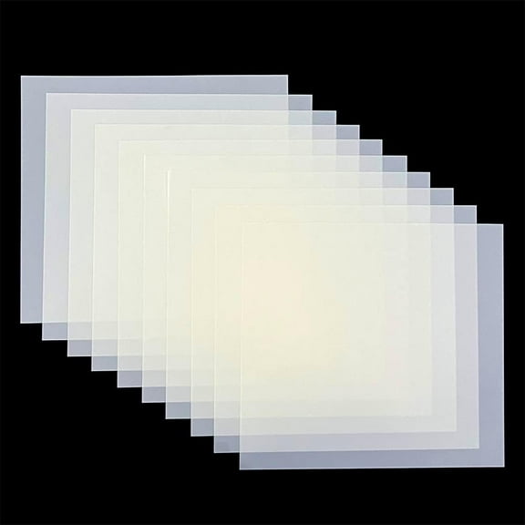 10 Pcs 7 Mil Blank Mylar Stencil Sheets, 12 x 12 Inches Templates Material, Reusable Accetate for Crafts, Clear Plastic Sheets for Stencils