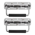 thumbnail image 1 of 2Pcs Folding Handles for Instrument Case Knobs Accessories Silver, 1 of 8
