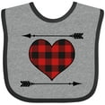 thumbnail image 3 of Inktastic Buffalo Plaid Valentines Day Heart Boys or Girls Baby Bib, 3 of 4