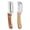 C, variant on Stainless Steel Peeler and Shredder Set with Wooden Handle for Kitchen Food Prep Pack of 2