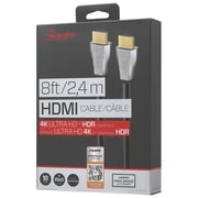Rocketfish 1.2m (4ft.) 4K Ultra HD HDMI Cable - 4K and HDR Compatible, 18 Gbps HDMI Premium Certifed Cable, 24K gold-plated contacts, EMI and RFI Resistance