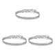 thumbnail image 5 of Qarigey Cuba de 6MM, brazalete de acero de titanio grueso, estilo moderno, joyería para hombres y mujeres, cadena de mano trenzada Type1 NO1, 5 of 6