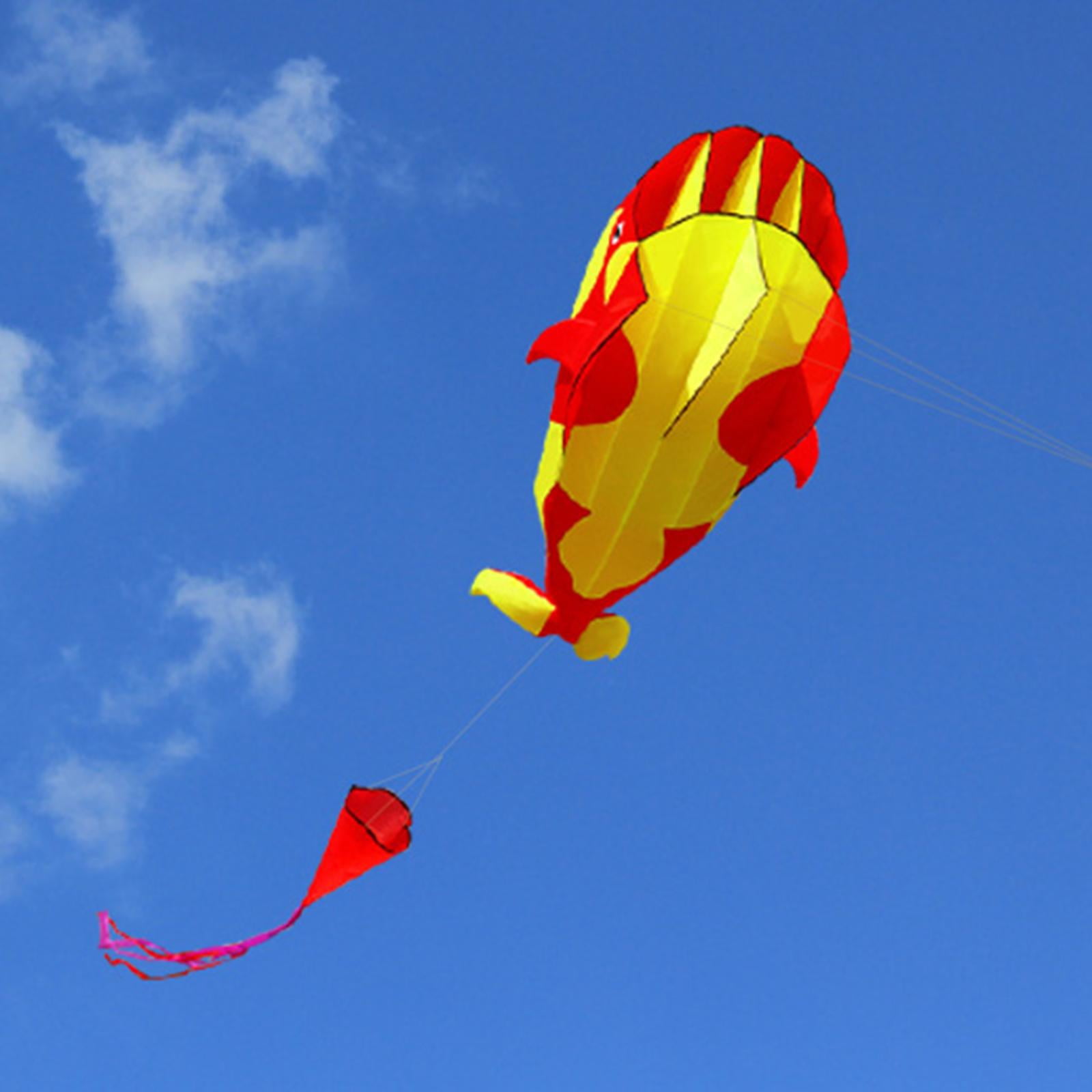 LeeQinersw 2PCS Cartoon Soft Orca Kite with 30M Kite String Great for Beach Travel