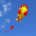 thumbnail image 4 of de Ballena Suave Regalos para s Voladoras de 30M Cuerda Parafoil de Playa para Senderismo Viaje Playa Cam rojo y amarillo Hugo Cometa de ballena asesina, 4 of 6