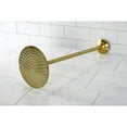 thumbnail image 2 of Kingston Brass K236K27 Trimscape 7-3/4 Inch Round Raindrop Brass Shower Head with 17-Inch Ceiling Mount Shower Arm in Brushed Brass, 2 of 5