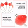 thumbnail image 2 of LOLIPPYY 50pcs Lollipop Hanging Ornaments Red Metal Keychain Decoration Simple but Delicate, 2 of 8