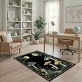 thumbnail image 2 of ODIKA 4'x6' Ultra-Soft Area Rug, Halloween Gothic Mushroom Academia Witchy Border Moody Funky None Washable, Bare feet friendly, Silk-Touch for Bedroom Home office, 2 of 7