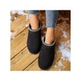 thumbnail image 3 of Women's Slippers Platform Snow Boots - Thickened Flat, Warm, Anti-Slip Outdoor Winter, 3 of 9