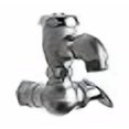 thumbnail image 3 of Chicago Faucets 998-RCF Service Sink Fitting Plate, Rough Chrome, 3 of 3