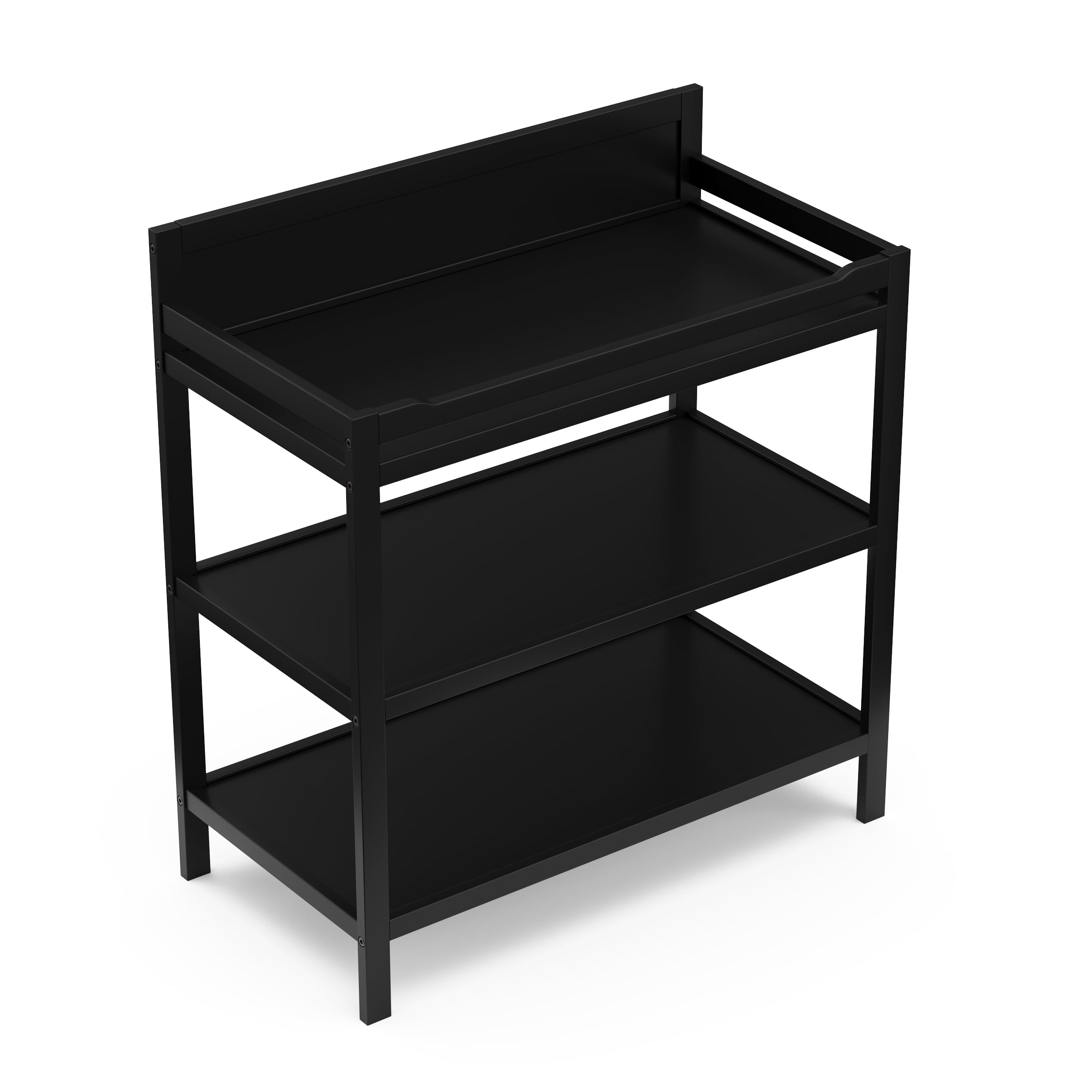 Storkcraft Alpine Infant Changing Table with Changing Pad, Black