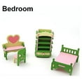 thumbnail image 2 of LYINGF Colorful Wooden Doll House Furniture, Wood Miniature Bathroom/Living Room/Bedroom/Kitchen House Furniture Dollhouse Doll Decoration Accessories Pretend Play Kids Toy, 2 of 6