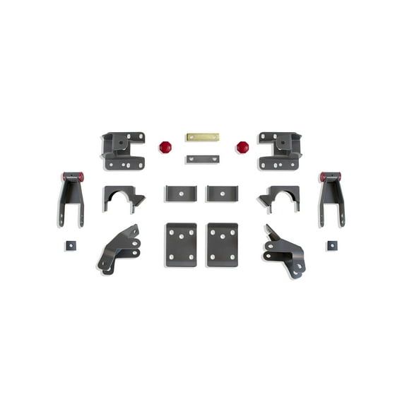 MaxTrac Suspension 2014-2019 Fits Chevrolet Silverado 1500 Fits GMC Sierra 1500 2WD 4WD 4" Drop Height Rear Lowering Box Kit 201540