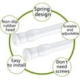 thumbnail image 2 of shiyou-2pcs White Tension Rod 12 to 20 Inch Expandable Spring Rods,No Drilling Rustproof Spring Small Tension Rod, Be used for Kitchen, Bookshelf, Wardrobe, Bathroom (12-20 inch, White), 2 of 4