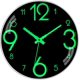 thumbnail image 1 of CHAO Reloj de pared silencioso que brilla en la oscuridad de 12 pulgadas, 1 of 5