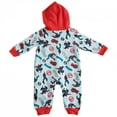 thumbnail image 3 of Spider-Man Baby Boys Bodysuit One Piece - Long-Sleeve Hooded Fleece Jumpsuit - Newborn Boy Clothes Blue/Red, 6-9 Months, 3 of 3