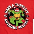 thumbnail image 3 of Teenage Muntant Ninja Turtles - Have A Turtley Awesome Holiday - Men's Short Sleeve Graphic T-Shirt, 3 of 5