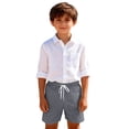 thumbnail image 5 of KAUOD Boys Athletic Shorts Quick Dry Elastic Waist Beach Shorts Summer Casual Loose Basketball Soccer Short Pants, 5 of 5