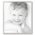 thumbnail image 2 of ArtToFrames 25" x 28" Bright Silver Picture Frame, 25x28 inch Silver Wood Poster Frame (WOM-4752), 2 of 7