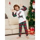 thumbnail image 5 of Pijamas a juego para la familia, traje de Navidad 2024, Año Nuevo, alce, estampado a cuadros, conjunto para adultos y niños, mono de bebé, pijamas familiares, 5 of 5