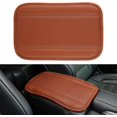 thumbnail image 1 of GHSDFBB Car Center Console Pad, Universal Waterproof Car Armrest Seat Box Cover, PU Leather Auto Armrest Cover Protector，Vehicle Interior Accessories fits SUV/Truck/Car (Brown), 1 of 5
