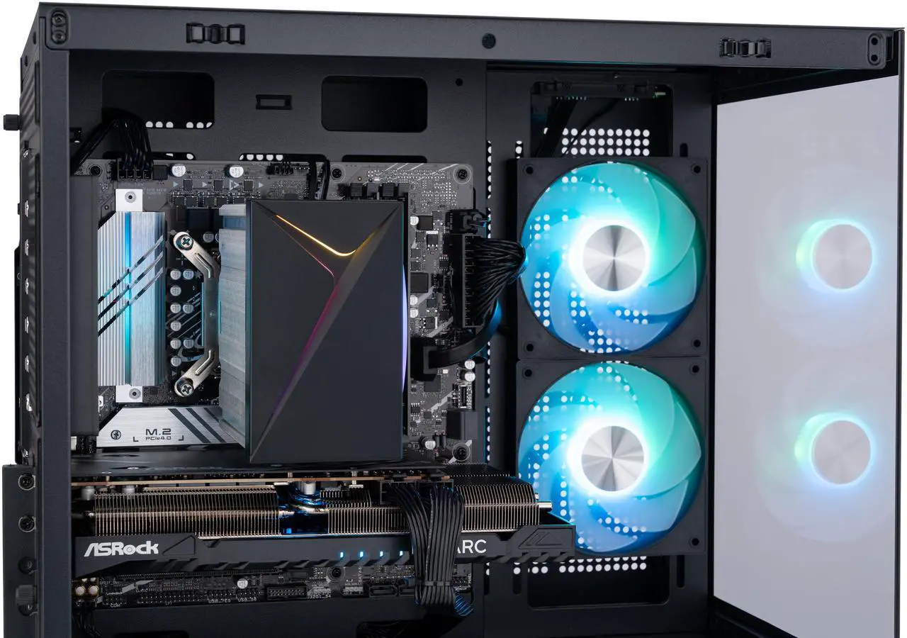 ABS Flux II Aqua Gaming PC - Windows 11 - Intel Core 5 120 - Arc A750 8GB - 16GB DDR4 3200 - 1TB M.2 SSD