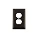 thumbnail image 3 of Nostalgic Warehouse 719668 Deco Switch Plate with Outlet, Timeless Bronze, 3 of 3