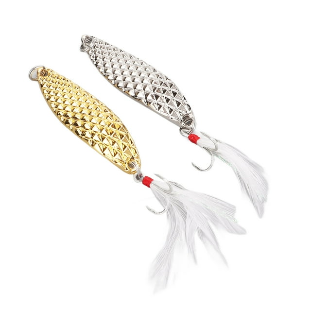 Fishing Spoons, Hard Metal Reusable Sequin Fishing Baits Efficient For Saltwater