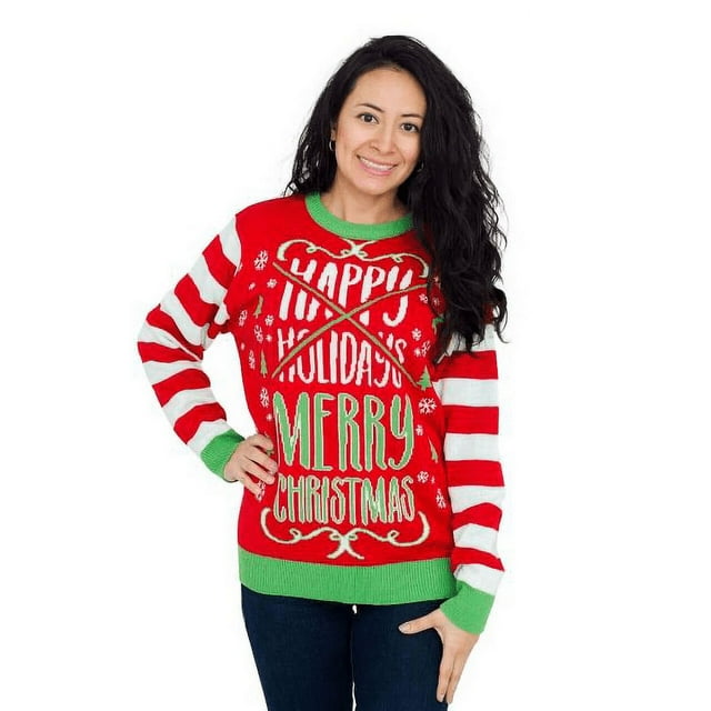 Joyeuses Fêtes Chandail Joyeux Chandail pour Femmes Ugly Christmas
