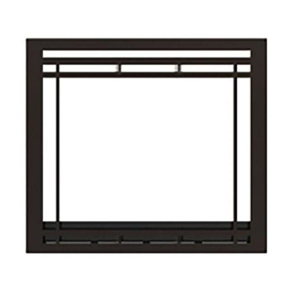 Superior FCBK45T 45 in. Craftsman Front Facade for Direct Vent Gas Fireplaces, Black