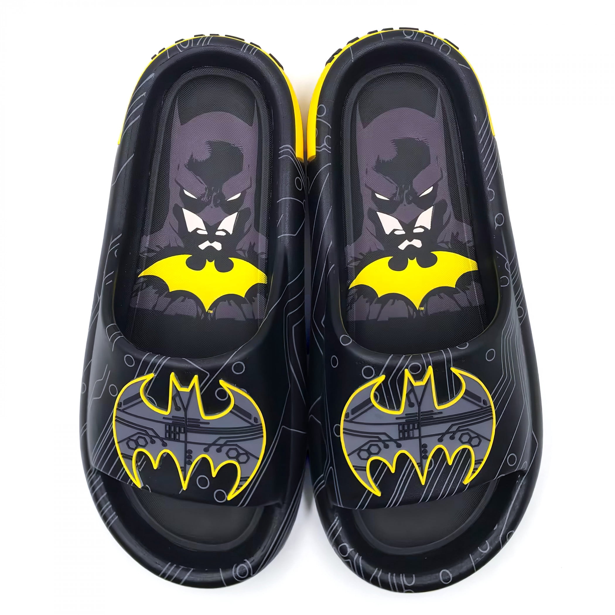 Batmam Men\'s Graphic Flip Flops Sandals Shoes Size XL 13/14 Multi-Color DC Comics M Black Sandals for Men for sale | eBay main image 4