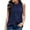 Dark Blue, variant on UYISJ Womens Tank Top Chiffon Blouse Ruffle Crewneck Sleeveless Tank Top Office Ladies Busniess Casual Elegant Work Shirts