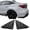 Matte Black, variant on Ikon Motorsports Side Window Louver Compatible With 2022-2026 Honda Civic 11th Gen 4-Door Sedan Matte Black ABS Plastic Side Vent Window Scoop Louver Cover Trim Pair