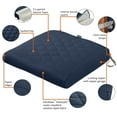 thumbnail image 6 of Classic Accessories Montlake® FadeSafe® Square/Rectangle Seat Quilted Dining Cushion, Navy, 21"W x 19"D x 3"H, 6 of 18