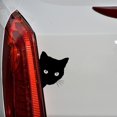 thumbnail image 2 of 2pc Reflective Black Cat Face Peeking Automotive Window Decals Car Stickers, 2 of 5