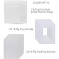 thumbnail image 3 of Creative Inspirations Pre-Cut Bevel 4-Ply Mats Presentation Kits - 25 Acid-Free Mats, Backing Boards, & Seal Bags for Artwork - 8x10", 3 of 8