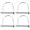 Silver, variant on Raindrops Trailer Latch Pin Locking Hitch Pin Silver Durability 4pcs