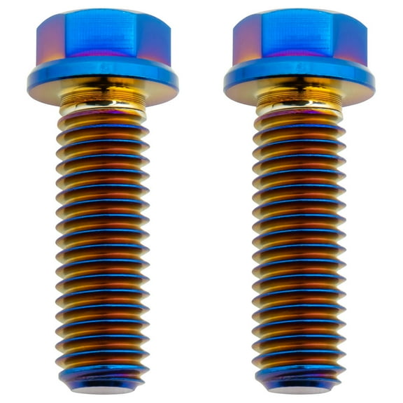 Tusk Titanium Front Brake Caliper Bolt Kit Burnt Blue For  Husqvarna TC 85 17/14 2014-2015