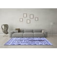 thumbnail image 3 of Ahgly Company Indoor Rectangle Abstract Blue Contemporary Area Rugs, 5' x 8', 3 of 4