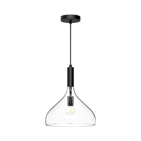 Alora Lighting Pd532312cl Belleview 12" Wide Pendant - Black