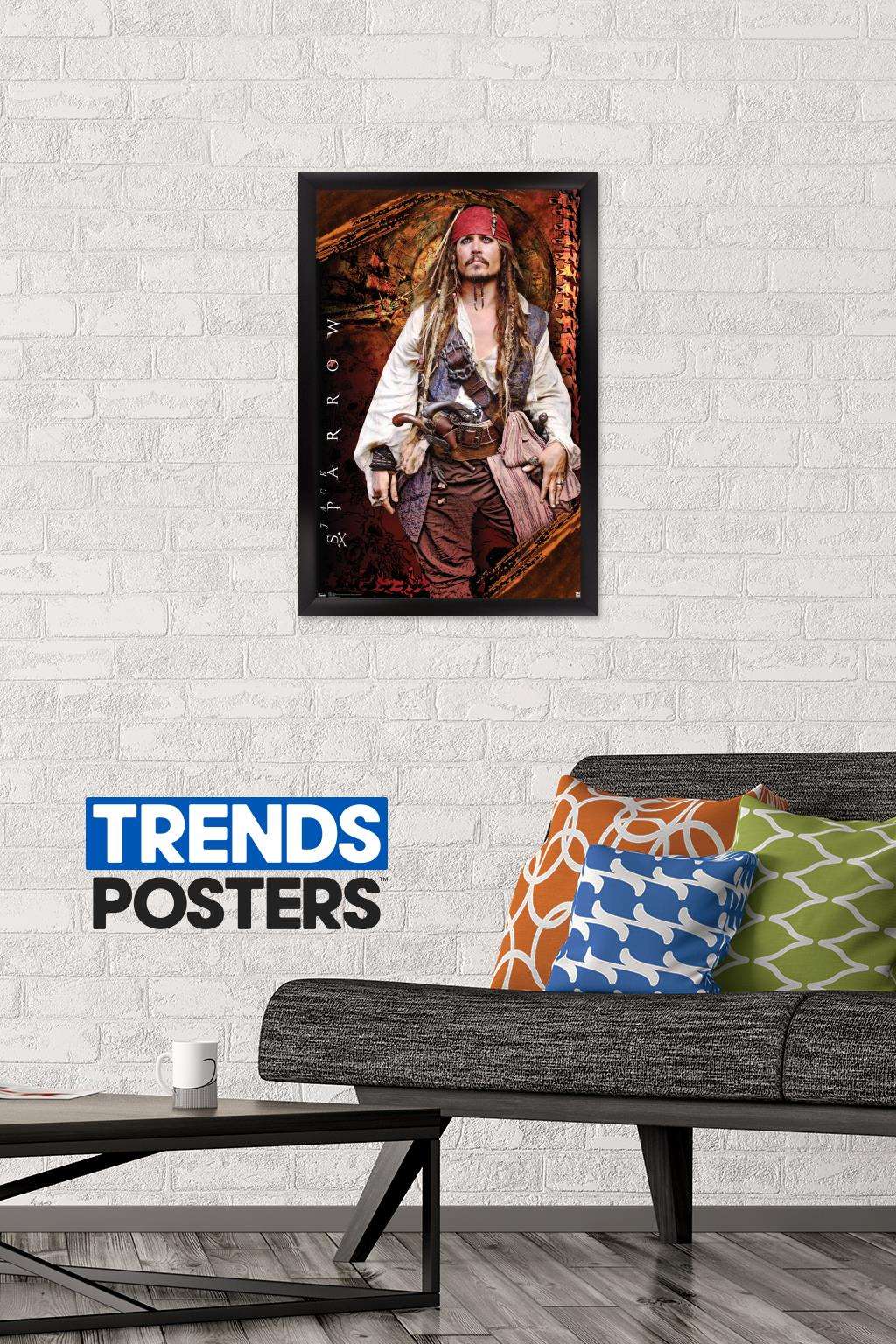 Disney Pirates of the Caribbean: On Stranger Tides - Johnny Depp Wall Poster, 14.725" x 22.375", Framed - image 2 of 5