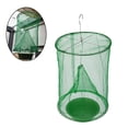 thumbnail image 2 of Hanging Fly Trap Cage Mesh Insect Catcher Reusable Outdoor Fly Catch Bag Trap Device with Feed Bait and Hook for Garden Farm Barn Use, 2 of 5