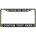 thumbnail image 2 of Autism Awareness Accept Support Educate Advocate Style Metal License Plate Frame Personalized/Car Accessories Car Tag Holder Cover (Chrome/Silver/D.Blue), 2 of 2