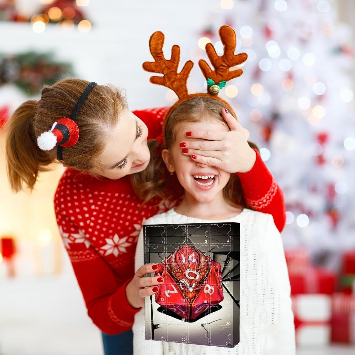 Calendrier De L'Avent Donjons Et Dragons 2024 – 24 Figurines Et Dés Mystère – Collectionneur – Cadeau Adulte Et Enfant