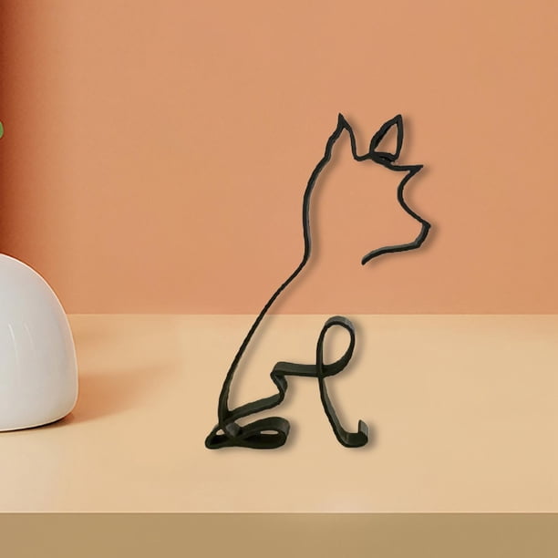 Esculturas abstractas de mascota, de animales, estatuas, , pequeña sala de escritorio, decoración para sala de y dortorio , 10x10x16 cm Fernando Estatuilla de animales