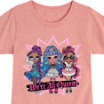 thumbnail image 3 of LOL OMG! Fashion Dolls - We're All Queens - Toddler & Youth Girls Short Sleeve Graphic T-Shirt, 3 of 5