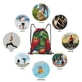 thumbnail image 6 of Daiia Strawberry2 Pattern Drawstring Backpack, Gym Bag, Lightweight Backpack, Water-Resistant Bag Travel Sports Backpack, Fitness Bag, Yoga Bag-Small, 6 of 6