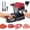 Black (with Steady Grip ), variant on Meat Slicer, Manual  Meat , Meal Prep, Adjustable Thickness 2mm or 4mm, 17  get 18 Meat Slices, Meat Cleavers can be Sliced, Striped, Diced -Black